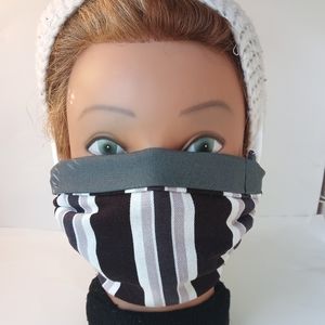 Durable 100% Cotton Mask W/Pocket Filter and Ties